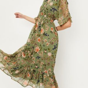 Women Printed Fit and Flare Dress