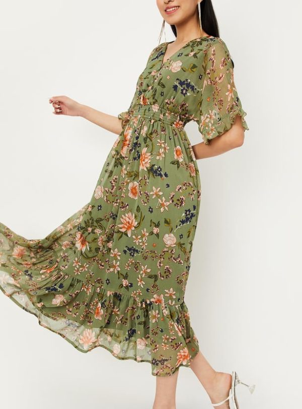 Women Printed Fit and Flare Dress - Image 2