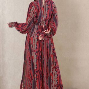 Printed Fit & Flared Dress For Women