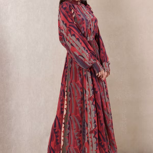 Printed Fit & Flared Dress For Women