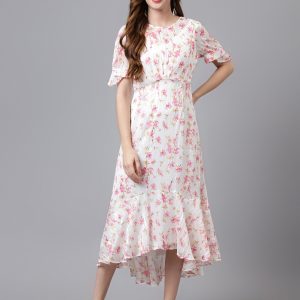 Rare Printed Fit & Flare Dress For Women